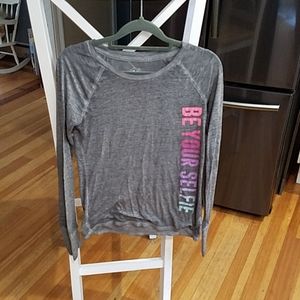Girls " BE YOURSELF" long sleeve tee